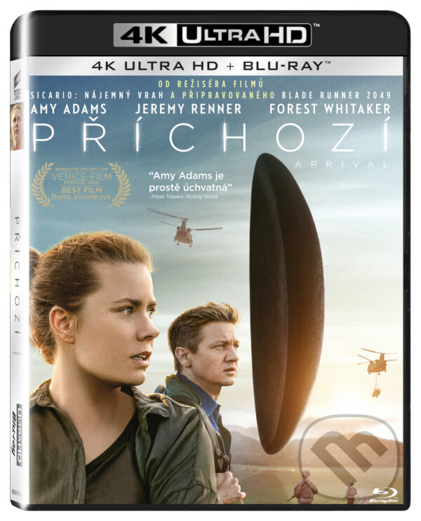 Film: Příchozí Ultra HD Blu-ray (Denis Villeneuve) (UltraHDBlu-ray). Bonton Film, 2017 Film: Příchozí Ultra HD Blu-ray (Denis Villeneuve) (UltraHDBlu-ray). Bonton Film, 2017