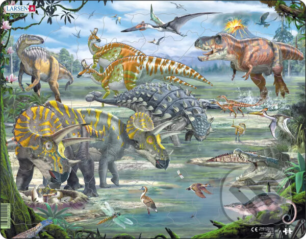 Puzzle: Dinosaury pod sopkou (FH31) (Larsen). Larsen Puzzle: Dinosaury pod sopkou (FH31) (Larsen). Larsen