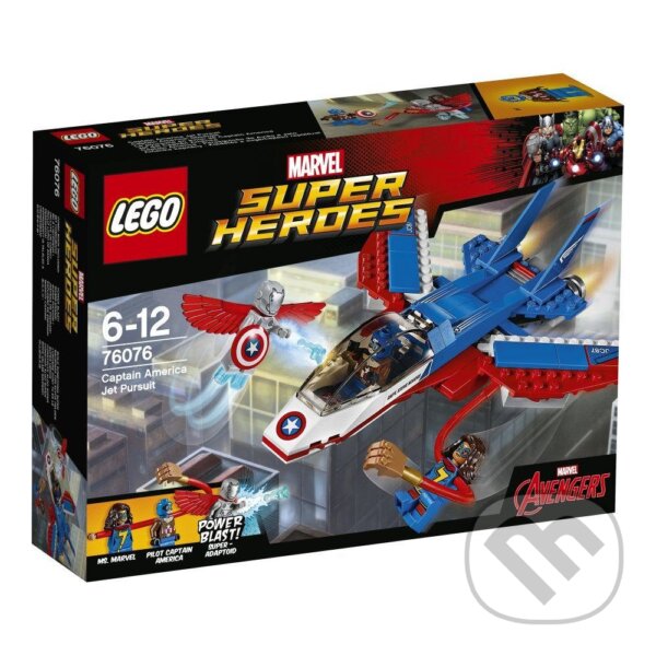 LEGO Super Heroes 76076 Kapitán America a naháňačka v stíhačke, LEGO, 2017