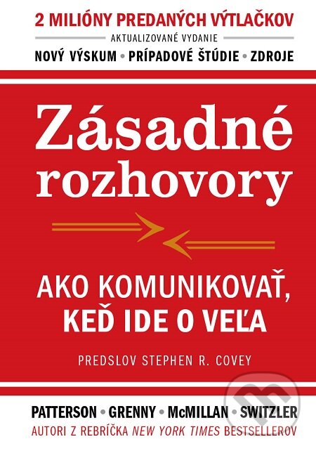 E-kniha: Zásadné rozhovory (Al Switzler, Joseph Grenny, Kerry Patterson a Ron McMillan). Eastone Books, 2016 E-kniha: Zásadné rozhovory (Al Switzler, Joseph Grenny, Kerry Patterson a Ron McMillan). Eastone Books, 2016