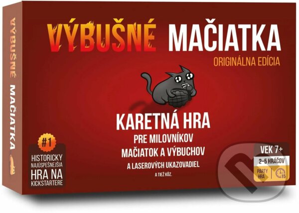 Spoločenská hra: Výbušné mačiatka (Matthew Inman). Blackfire, 2024 Spoločenská hra: Výbušné mačiatka (Matthew Inman). Blackfire, 2024