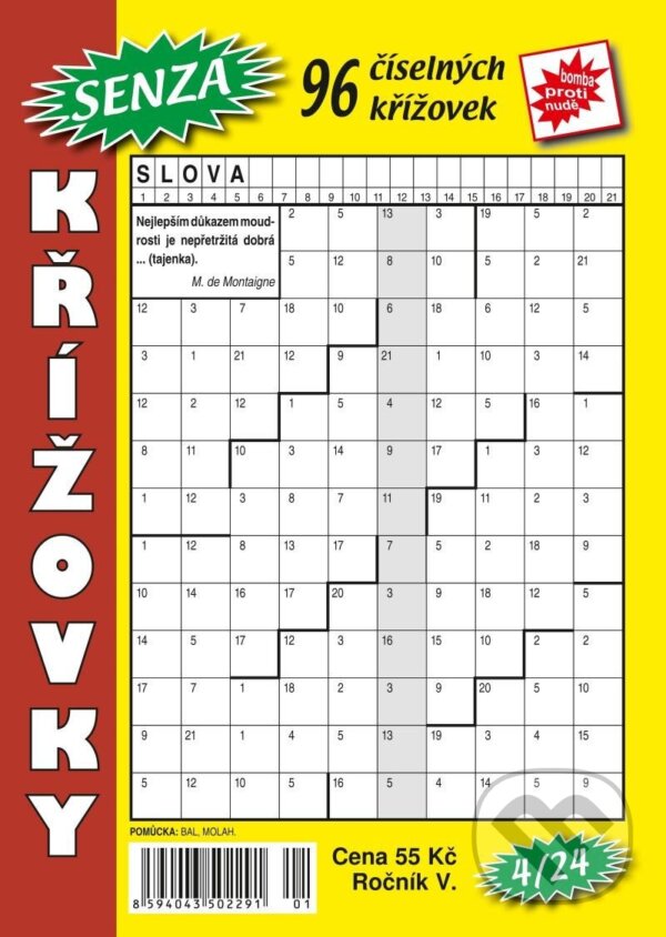 Senza číselné křížovky 4/2024 (Telpres). Telpres, 2024 Senza číselné křížovky 4/2024 (Telpres). Telpres, 2024