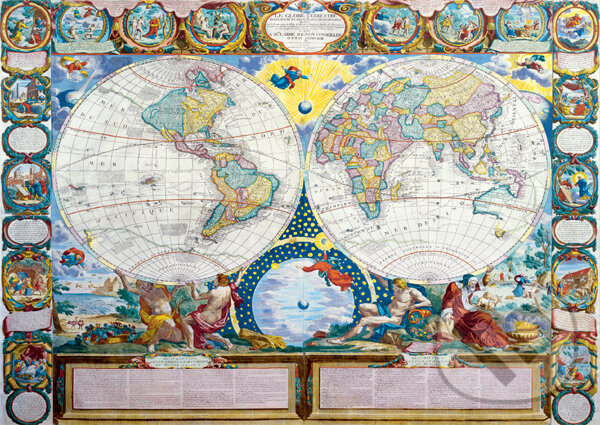 Puzzle: Mapa sveta z roku 1749 (J.B. Nolin). Trefl Puzzle: Mapa sveta z roku 1749 (J.B. Nolin). Trefl
