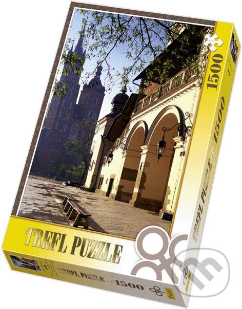 Puzzle: Hala Cloth a kostol našej pani (Trefl). Trefl Puzzle: Hala Cloth a kostol našej pani (Trefl). Trefl