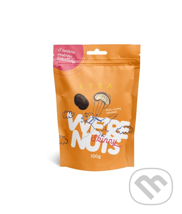 Kávy a čaje: WE´RE NUTS Kešu v horkej čokoláde (Lyra). Lyra, 2024 Kávy a čaje: WE´RE NUTS Kešu v horkej čokoláde (Lyra). Lyra, 2024