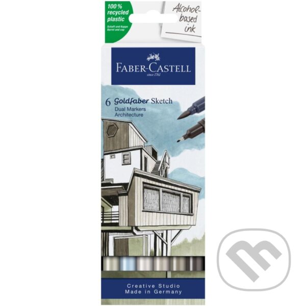 Popisovače Gofa Sketch Dual set 6 Architect (Faber-Castell). Faber-Castell Popisovače Gofa Sketch Dual set 6 Architect (Faber-Castell). Faber-Castell