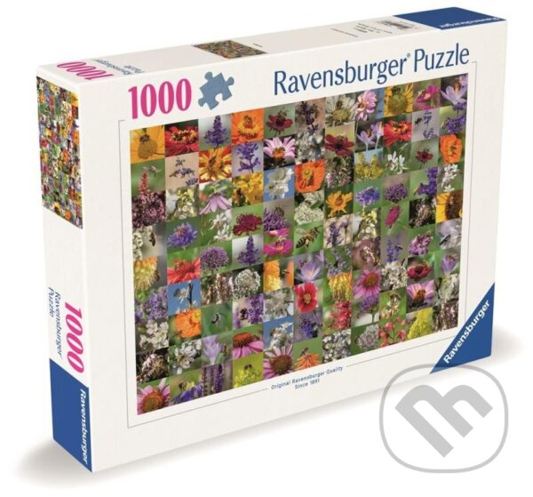 Puzzle: Včely na květinách (Ravensburger). Ravensburger, 2024 Puzzle: Včely na květinách (Ravensburger). Ravensburger, 2024