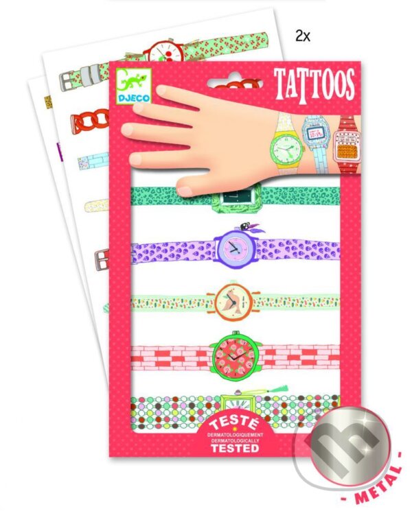 Spoločenská hra: Tetovačky – Hodinky Wendy (Djeco). Djeco, 2019 Spoločenská hra: Tetovačky – Hodinky Wendy (Djeco). Djeco, 2019