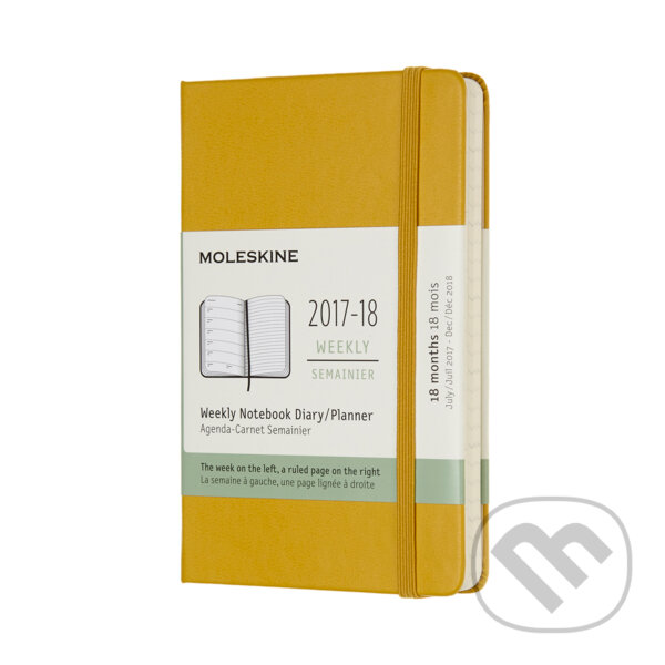 Moleskine – 18-mesačný plánovací zápisník žltý 2017/2018, Moleskine, 2017