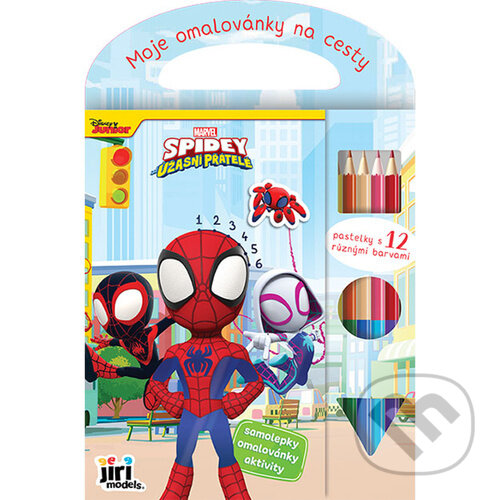 Kniha: Moje omalovánky na cesty Spidey (Jiří Models). Jiří Models, 2024 Kniha: Moje omalovánky na cesty Spidey (Jiří Models). Jiří Models, 2024
