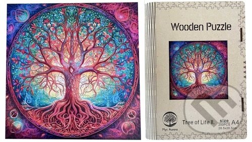 Puzzle: Dřevěné puzzle Strom života A4 (Merch). Merch, 2023 Puzzle: Dřevěné puzzle Strom života A4 (Merch). Merch, 2023