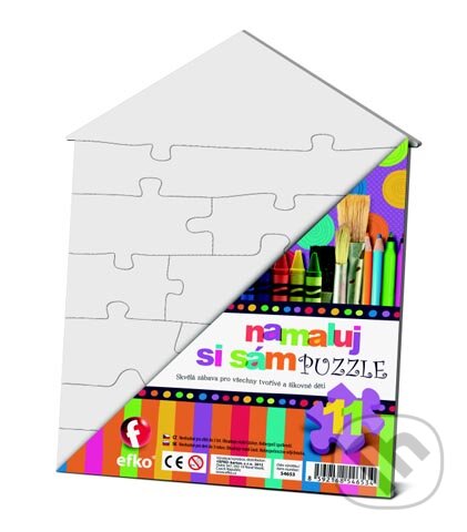 Puzzle: Namaluj si sám puzzle domček (EFKO karton s.r.o.). EFKO karton s.r.o., 2017 Puzzle: Namaluj si sám puzzle domček (EFKO karton s.r.o.). EFKO karton s.r.o., 2017