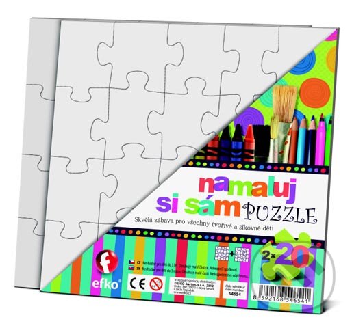 Puzzle: Namaluj si sám puzzle 2 štvorce (EFKO karton s.r.o.). EFKO karton s.r.o., 2017 Puzzle: Namaluj si sám puzzle 2 štvorce (EFKO karton s.r.o.). EFKO karton s.r.o., 2017