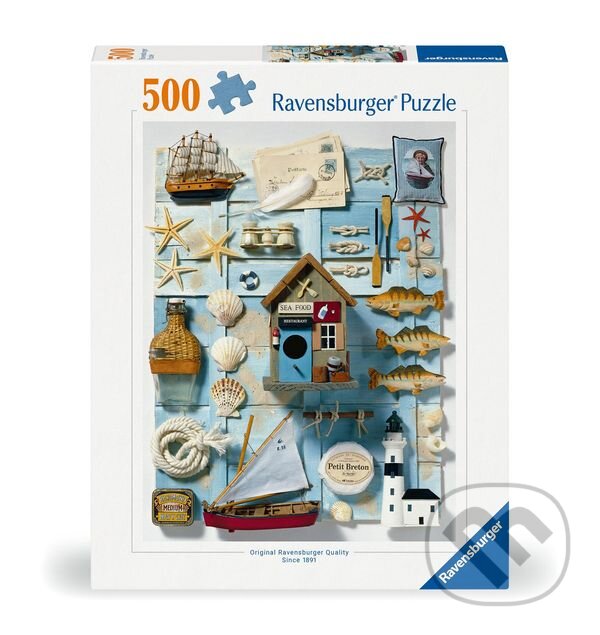 Puzzle: Plážová koláž (Ravensburger). Ravensburger, 2024 Puzzle: Plážová koláž (Ravensburger). Ravensburger, 2024