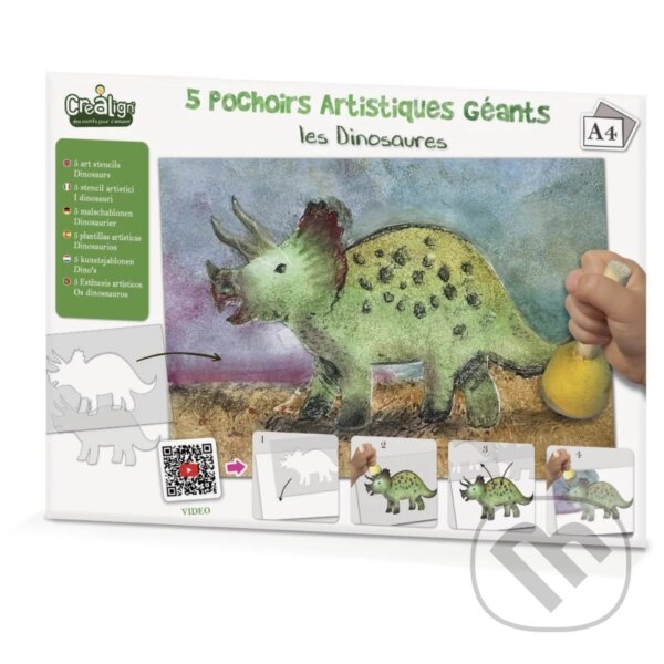 Společenská hra: Dinosaury Kresliace šablóny (Créa Lign). Créa Lign, 2024 Společenská hra: Dinosaury Kresliace šablóny (Créa Lign). Créa Lign, 2024