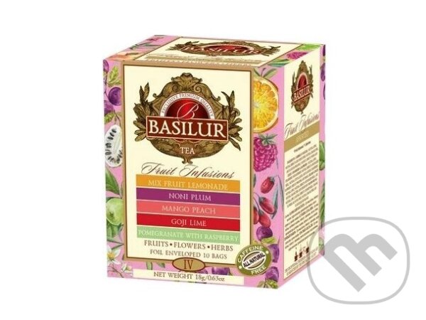 Kávy a čaje: BASILUR Fruit Infusions Assorted Vol.IV (Bio - Racio). Bio - Racio, 2024 Kávy a čaje: BASILUR Fruit Infusions Assorted Vol.IV (Bio - Racio). Bio - Racio, 2024