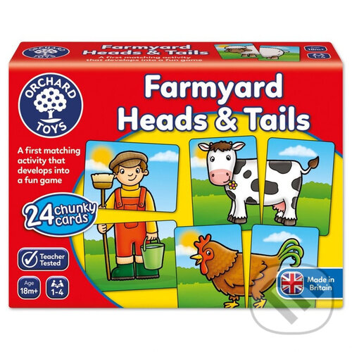 Společenská hra: Farma Hlavy a ocásky (Orchard Toys). Orchard Toys, 2024 Společenská hra: Farma Hlavy a ocásky (Orchard Toys). Orchard Toys, 2024