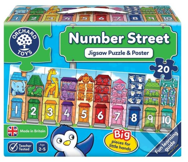 Společenská hra: Number street (Ulica plná čísel) (Orchard Toys). Orchard Toys, 2024 Společenská hra: Number street (Ulica plná čísel) (Orchard Toys). Orchard Toys, 2024