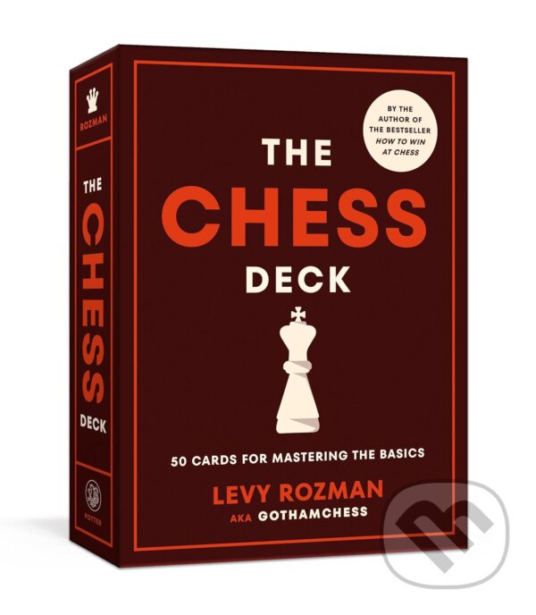 Kniha: The Chess Deck: 50 Cards for Mastering the Basics (Levy Rozman). Clarkson Potter, 2024 Kniha: The Chess Deck: 50 Cards for Mastering the Basics (Levy Rozman). Clarkson Potter, 2024
