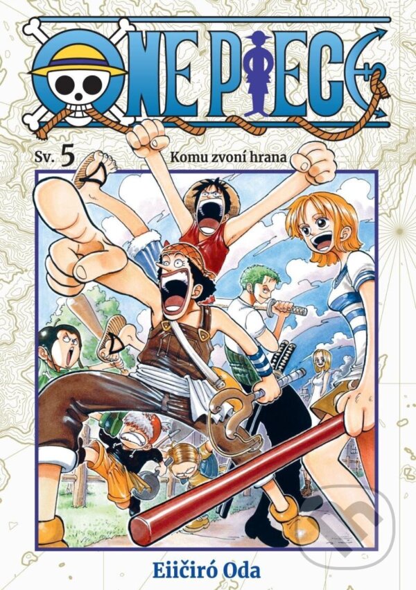 Kniha: One Piece 5 - Komu zvoní hrana (Eiichiro Oda). Crew, 2024 Kniha: One Piece 5 - Komu zvoní hrana (Eiichiro Oda). Crew, 2024