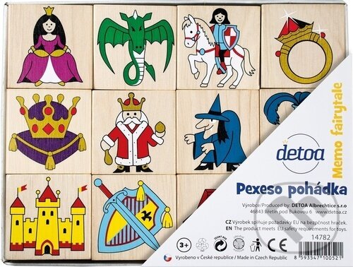 Společenská hra: Pexeso pohádka (DETOA). DETOA, 2024 Společenská hra: Pexeso pohádka (DETOA). DETOA, 2024
