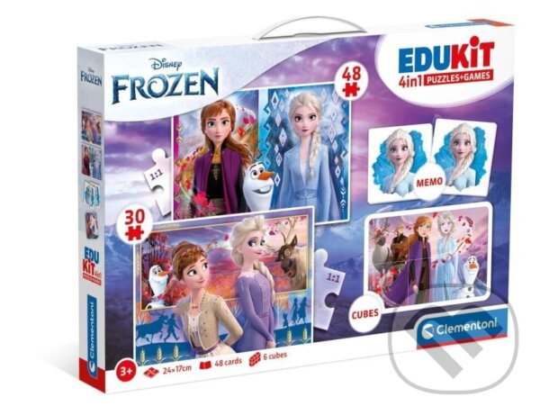 Společenská hra: Edukit Frozen 4v1 (Clementoni). Clementoni Společenská hra: Edukit Frozen 4v1 (Clementoni). Clementoni