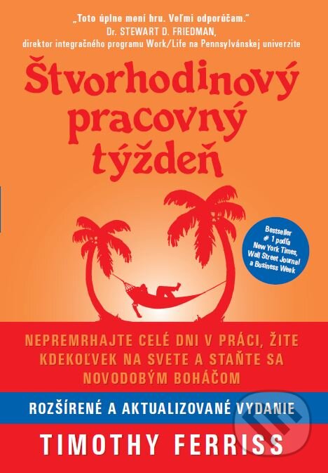 Kniha: Štvorhodinový pracovný týždeň (Timothy Ferriss). Tatran, 2017 Kniha: Štvorhodinový pracovný týždeň (Timothy Ferriss). Tatran, 2017
