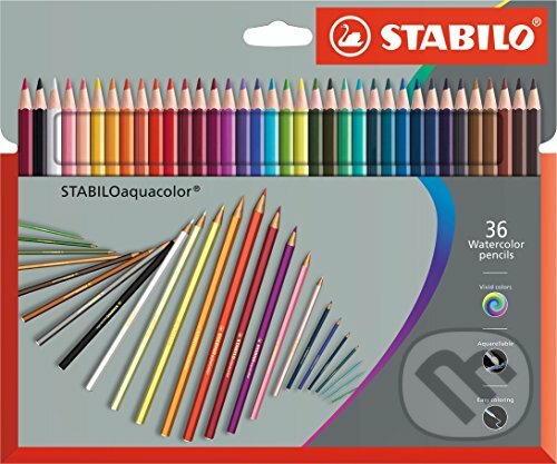 STABILO aquacolor (36 kusov v kartónovom púzdro), STABILO, 2017