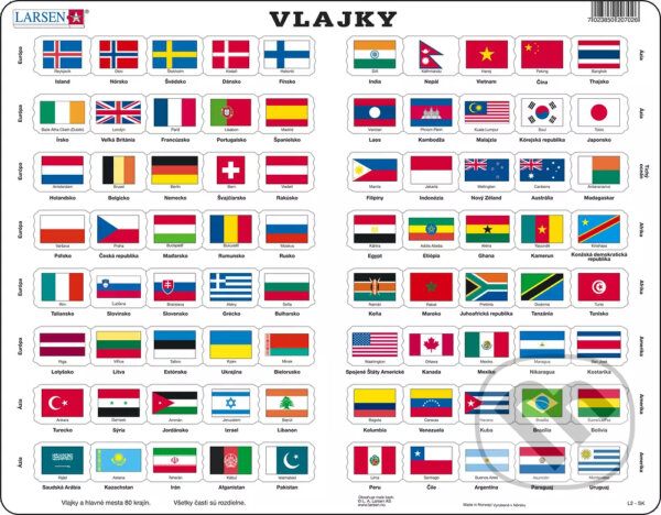 Puzzle: Vlajky L2 (Larsen). Larsen, 2020 Puzzle: Vlajky L2 (Larsen). Larsen, 2020