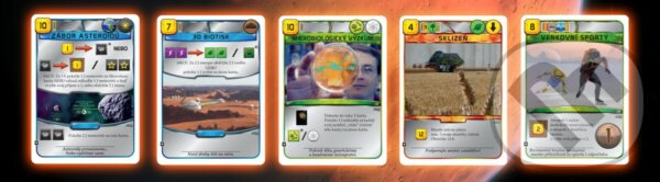 Společenská hra: Mars: Teraformace - sada 5 promo kariet (Jacob Fryxelius). Mindok, 2024 Společenská hra: Mars: Teraformace - sada 5 promo kariet (Jacob Fryxelius). Mindok, 2024