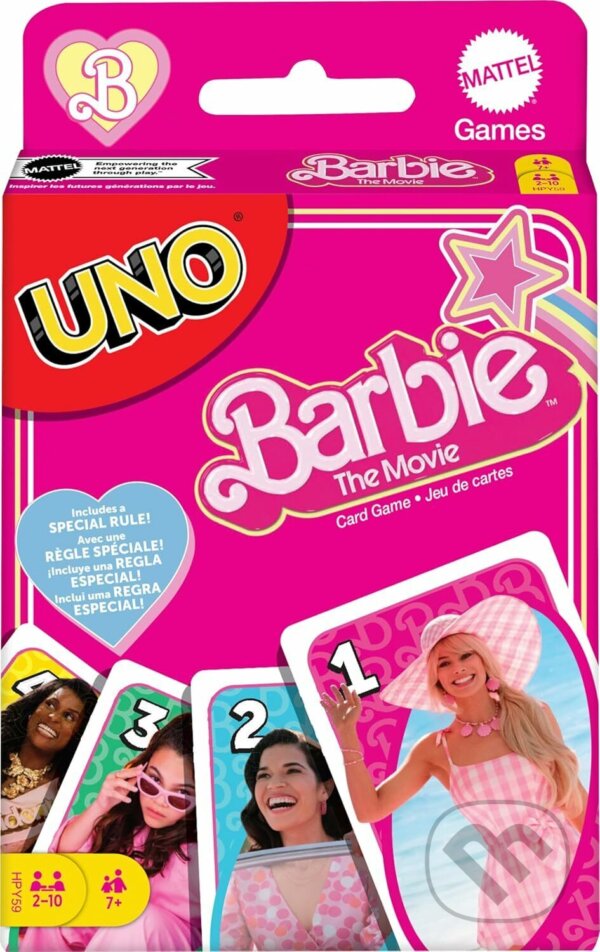 Společenská hra: Uno Filmová Barbie (). , 2024 Společenská hra: Uno Filmová Barbie (). , 2024