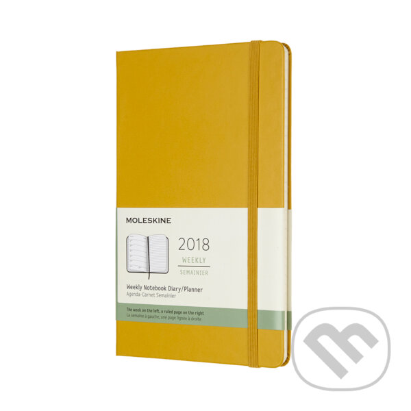 Moleskine – 12-mesačný plánovací žltý zápisník 2018, Moleskine, 2017
