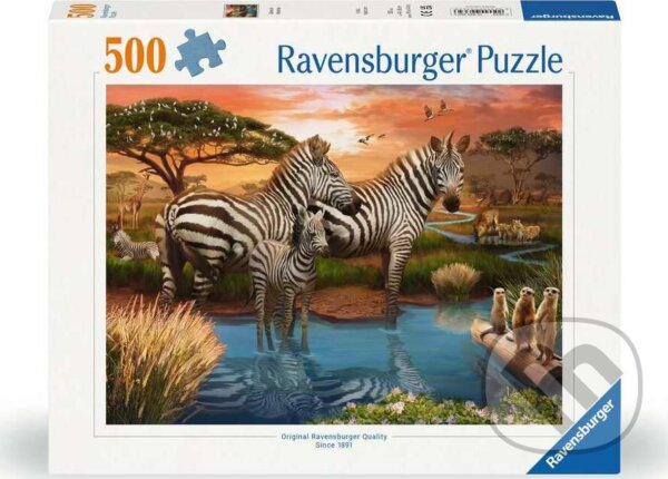 Puzzle: Zebry (Ravensburger). Ravensburger, 2024 Puzzle: Zebry (Ravensburger). Ravensburger, 2024
