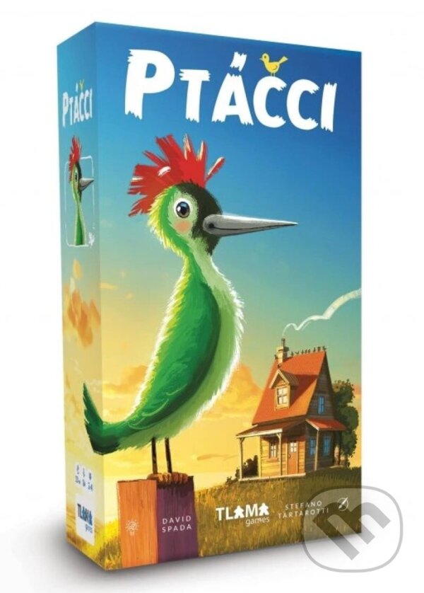 Společenská hra: Ptáčci (David Spada). Tlama games, 2024 Společenská hra: Ptáčci (David Spada). Tlama games, 2024