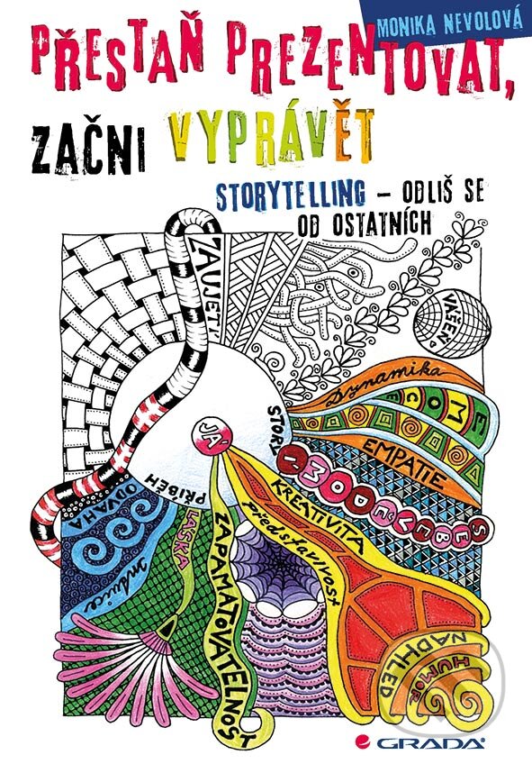 Kniha: Přestaň prezentovat, začni vyprávět (Monika Nevolová). Grada, 2017 Kniha: Přestaň prezentovat, začni vyprávět (Monika Nevolová). Grada, 2017