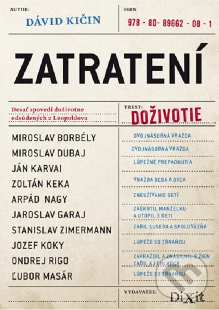E-kniha: Zatratení (Dávid Kičin). Dixit, 2014 E-kniha: Zatratení (Dávid Kičin). Dixit, 2014