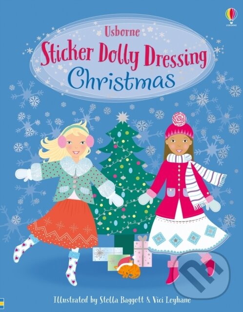 Kniha: Sticker Dolly Dressing Christmas (Leonie Pratt). Usborne, 2019 Kniha: Sticker Dolly Dressing Christmas (Leonie Pratt). Usborne, 2019