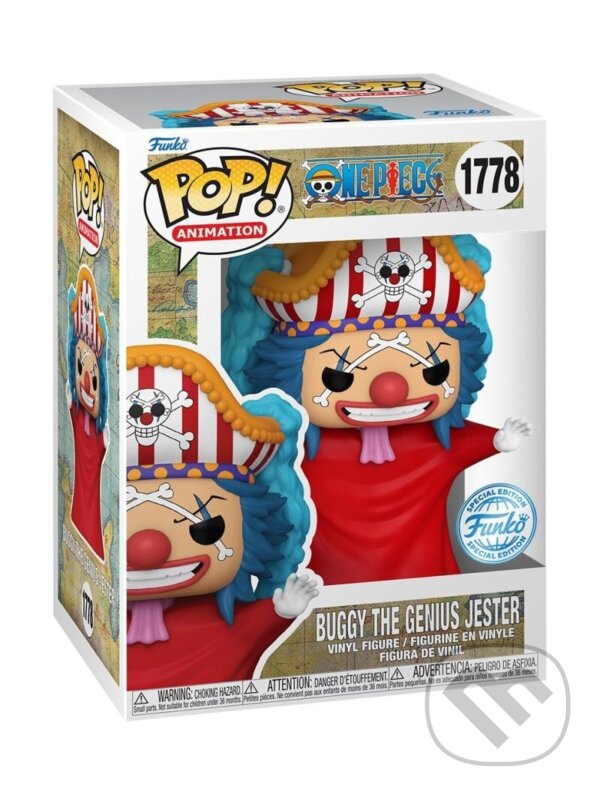 Funko POP Animation: One Piece - Buggy (Post Time-Skip) (Funko). Funko, 2024 Funko POP Animation: One Piece - Buggy (Post Time-Skip) (Funko). Funko, 2024