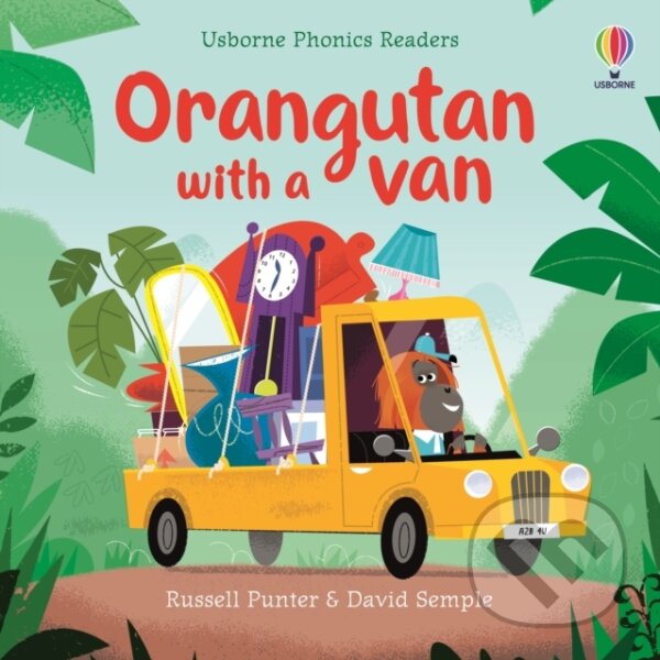 Kniha: Orangutan with a van (Russell Punter). Usborne, 2023 Kniha: Orangutan with a van (Russell Punter). Usborne, 2023