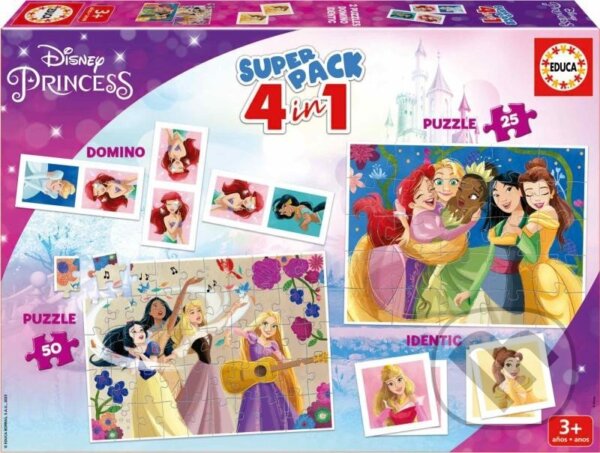 Společenská hra: Soubor her Disney princezny/4v1 (Educa). Educa Společenská hra: Soubor her Disney princezny/4v1 (Educa). Educa
