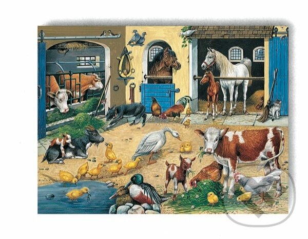 Puzzle: Na dvore (Ravensburger). Ravensburger Puzzle: Na dvore (Ravensburger). Ravensburger