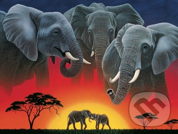 Puzzle: Sloni (Ravensburger). Ravensburger Puzzle: Sloni (Ravensburger). Ravensburger