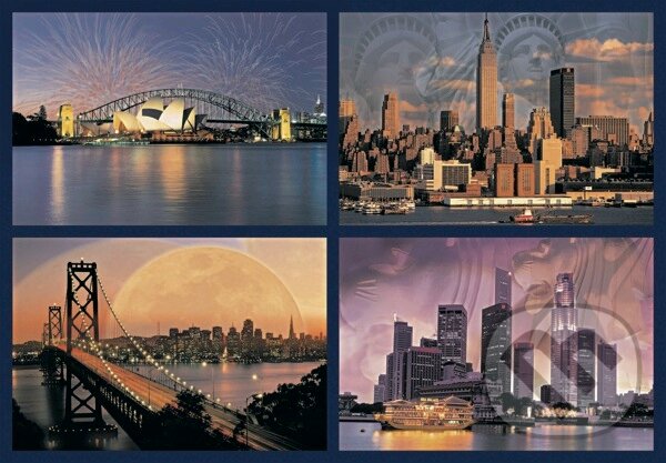 Puzzle: Budovy (Ravensburger). Ravensburger Puzzle: Budovy (Ravensburger). Ravensburger