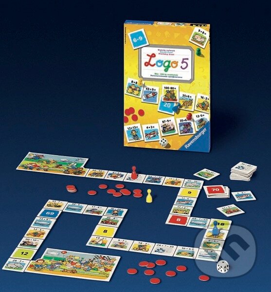 Spoločenská hra: Logo 5 - Preteky čísel (Ravensburger). Ravensburger Spoločenská hra: Logo 5 - Preteky čísel (Ravensburger). Ravensburger