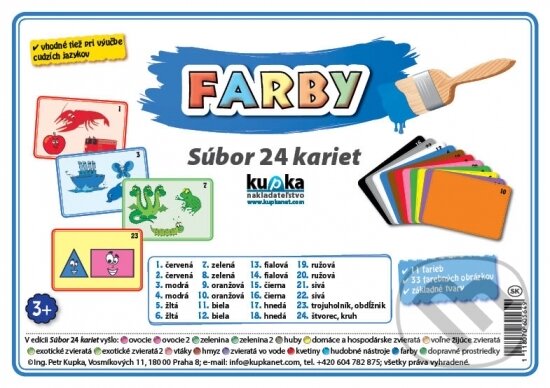 Kniha: Súbor 24 kariet - Farby (Petr Kupka). Kupka, 2017 Kniha: Súbor 24 kariet - Farby (Petr Kupka). Kupka, 2017