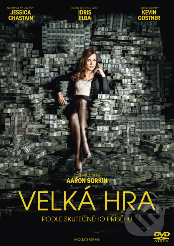 Film: Velká hra (Aaron Sorkin) (DVD). Bonton Film, 2018 Film: Velká hra (Aaron Sorkin) (DVD). Bonton Film, 2018