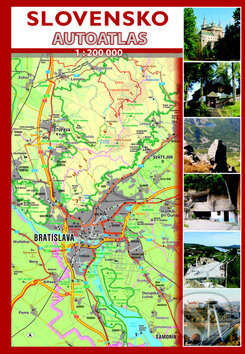 Autoatlas Slovensko 1:200 000, Mapa Slovakia, 2017
