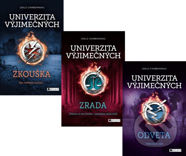 Kniha: Univerzita výjimečných (komplet) (Joelle Charbonneau). Nakladatelství Fragment, 2017 Kniha: Univerzita výjimečných (komplet) (Joelle Charbonneau). Nakladatelství Fragment, 2017