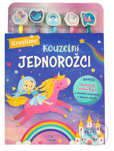 Kniha: Kreslíme: Kouzelní jednorožci (Junior). Junior, 2025 Kniha: Kreslíme: Kouzelní jednorožci (Junior). Junior, 2025