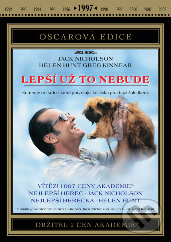 Film: Lepší už to nebude (James L. Brooks) (DVD). Bonton Film, 2015 Film: Lepší už to nebude (James L. Brooks) (DVD). Bonton Film, 2015